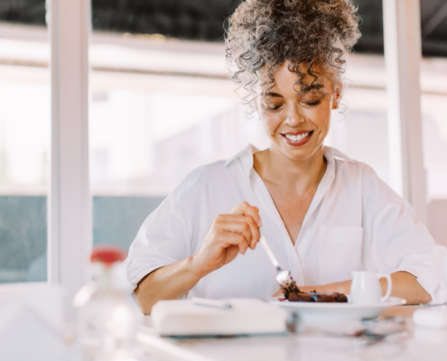 Woman Mindful Eating