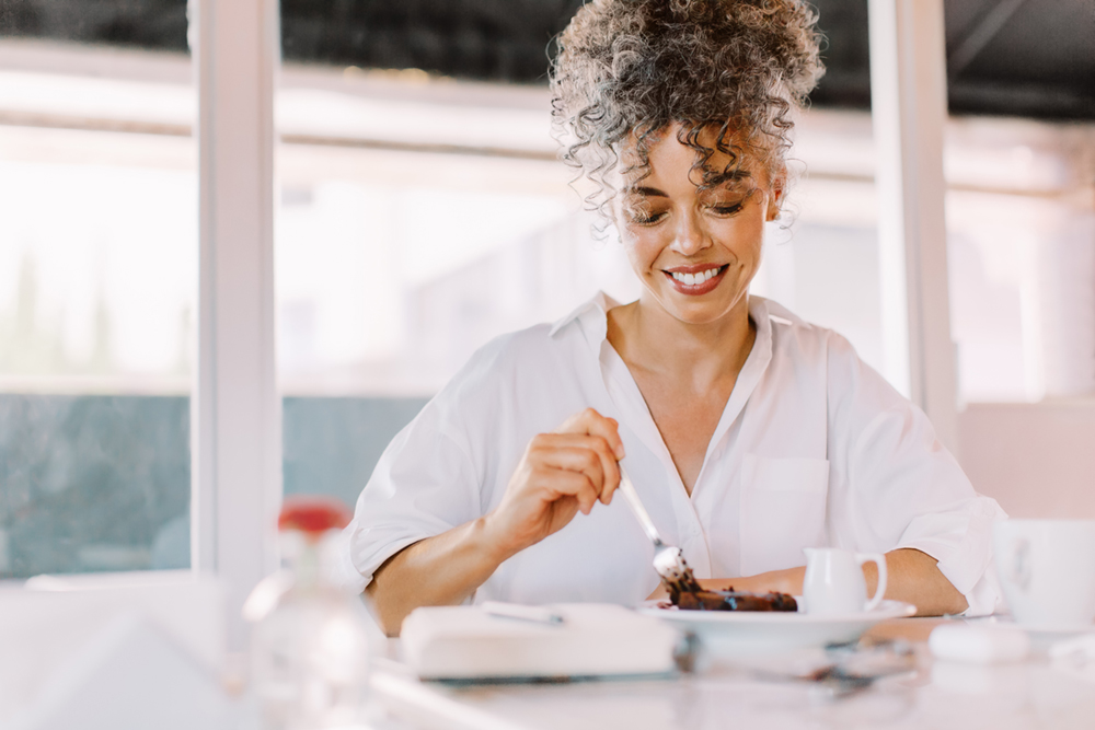 Woman Mindful Eating