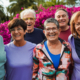 Group of senior friends smiling