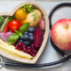 Healthy food in heart diet